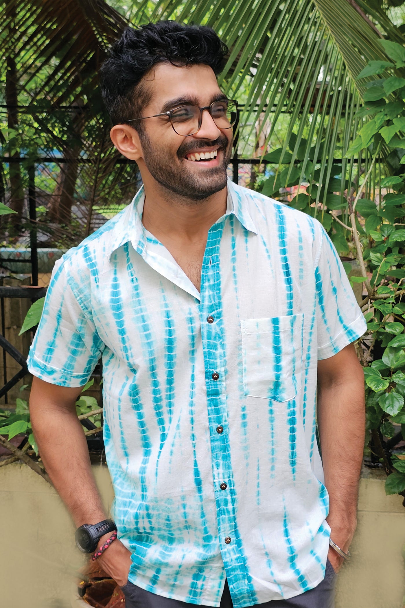 Green Tie and Dye Shirt