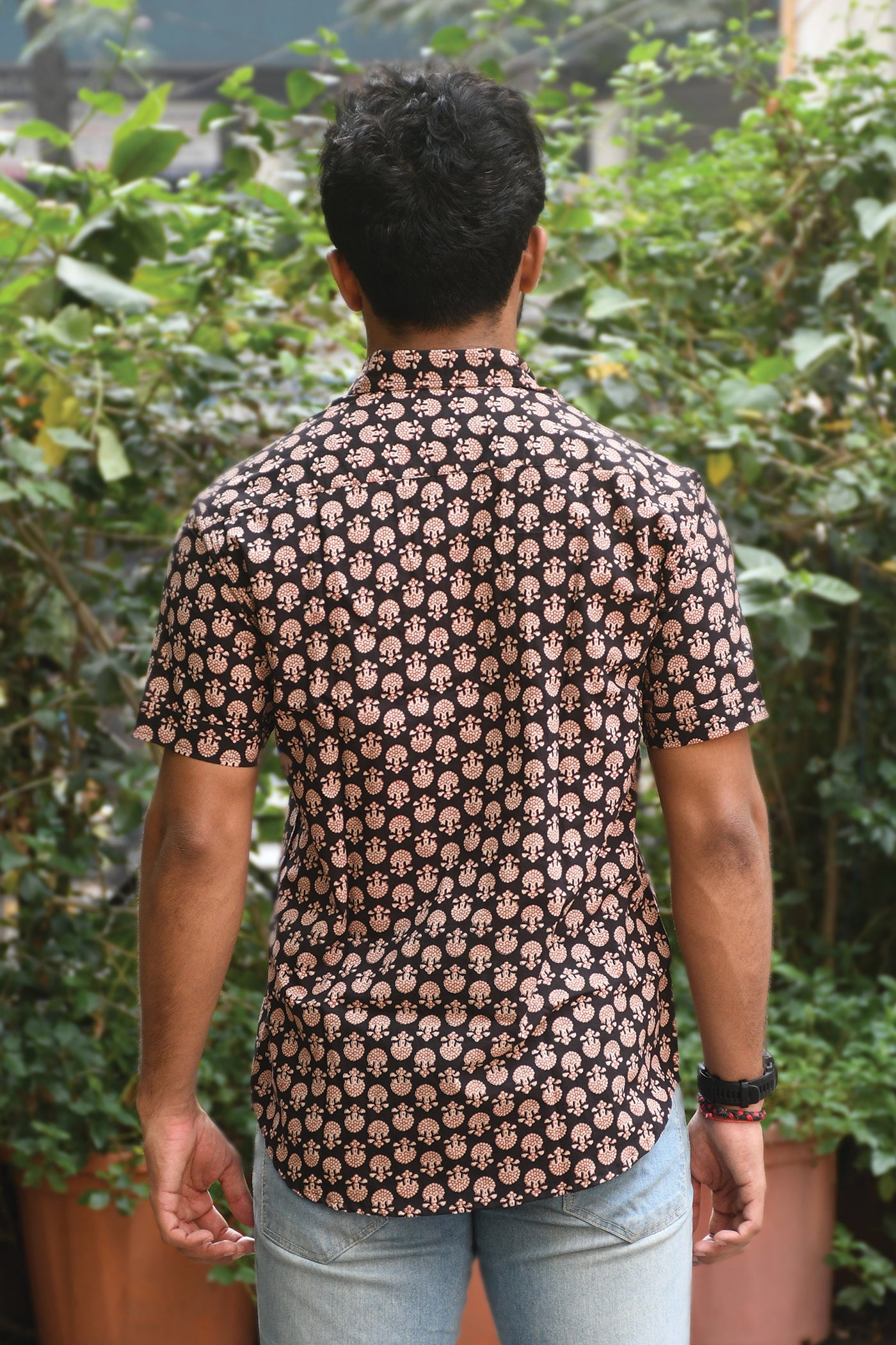 Black Block Printed Shirt