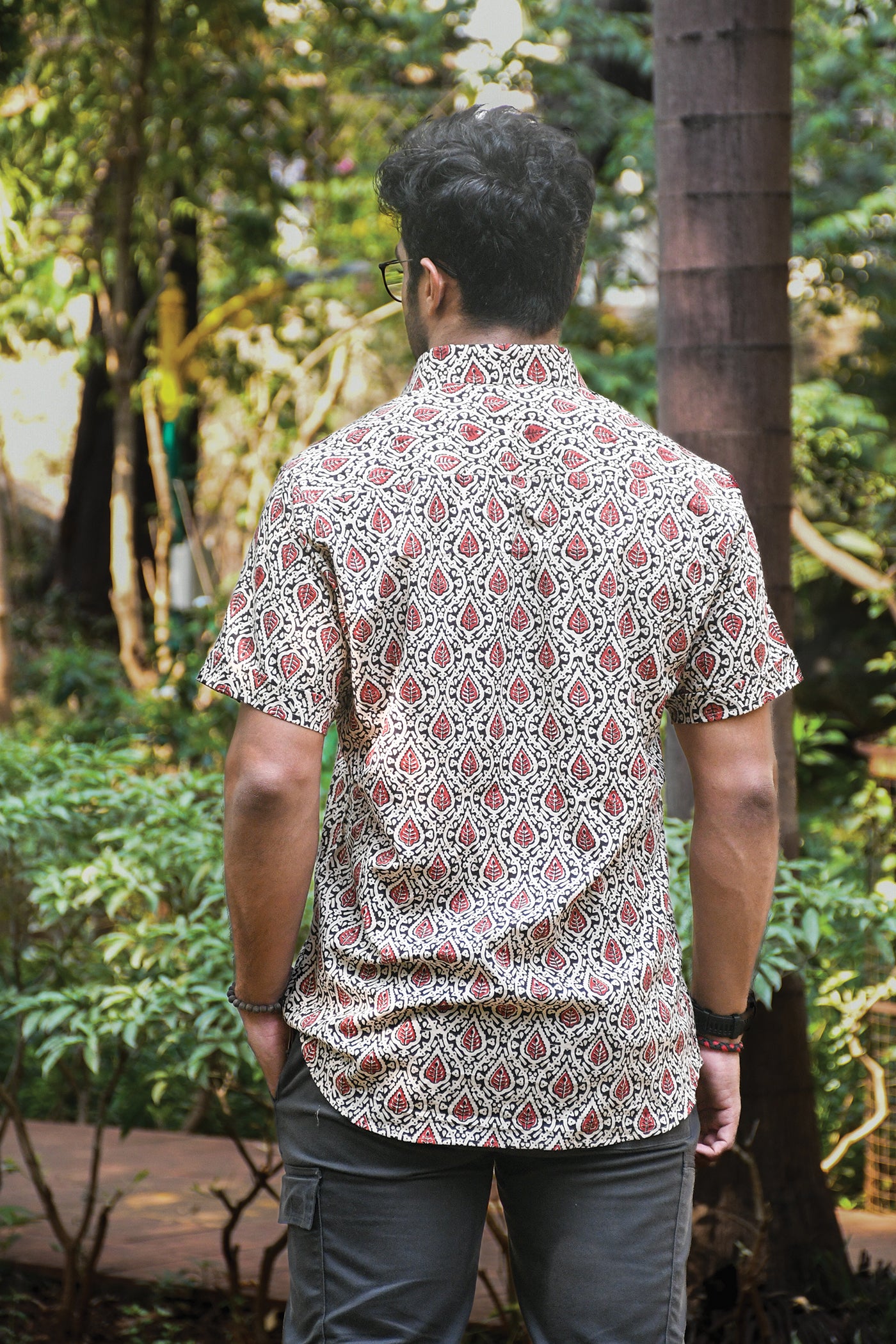 Brown Sanganeri Block Printed Shirt