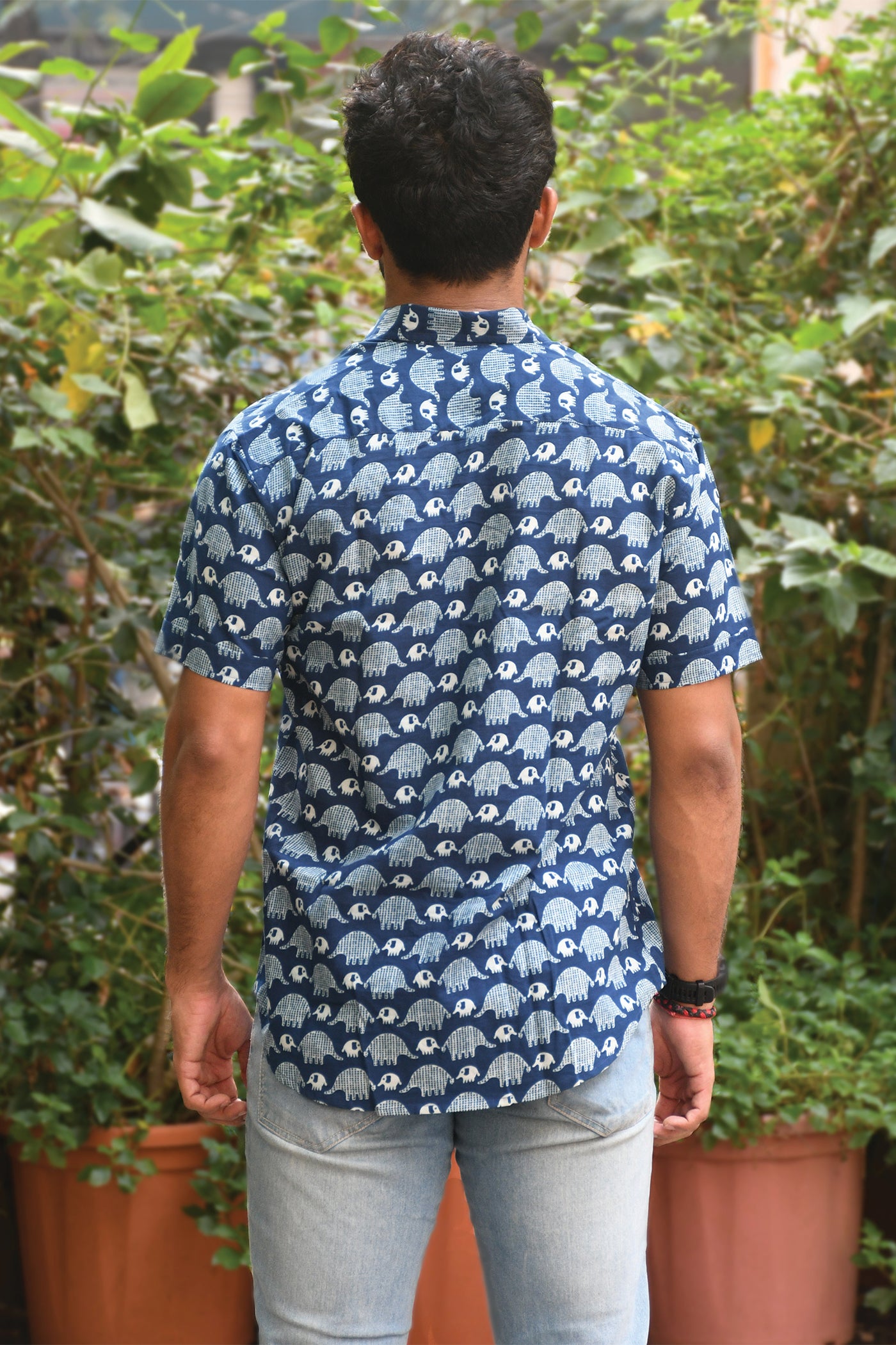 Elephant Block Printed Shirt