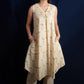 Beige Geometric Block Printed Long Kurti Set