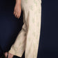 Beige Geometric Block Printed Pants