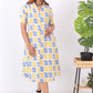 Yellow & Blue Block Printed Dress